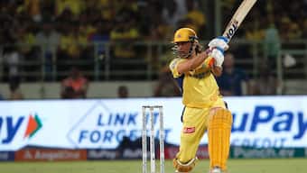 Chennai Super Kings' MS Dhoni was back to his vintage best against DC. AP 