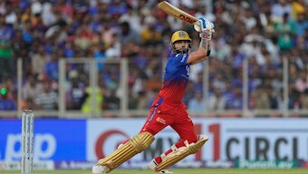 RCB's Virat Kohli has been retained ahead of IPL 2025 along with Rajat Patidar and Yash Dayal. AP 