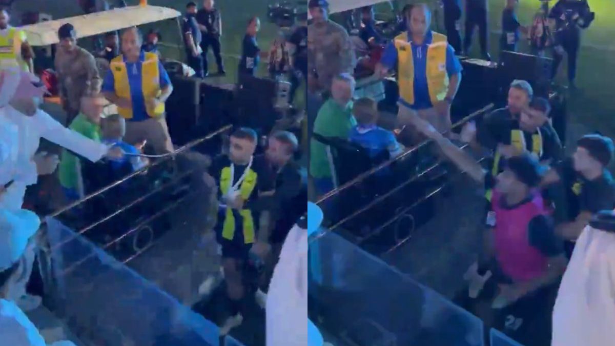 Al-Ittihad footballer Hamdallah whipped by a fan after Saudi Super Cup final loss | WATCH Al-Ittihad footballer Hamdallah whipped by a fan after Saudi Super Cup final loss | WATCH