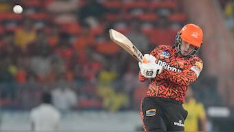 Sunrisers Hyderabad opener Abhishek Sharma had a strike rate of 308.33 during his innings of 37 off 12 balls. AP