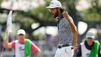 Akshay Bhatia is returning fresh from a triumph at the PGA Texas Open in the United States. AP 
