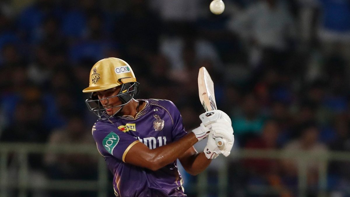 Kolkata Knight Riders' Angkrish Raghuvanshi made a memorable batting debut for KKR in IPL 2024. AP Kolkata Knight Riders' Angkrish Raghuvanshi made a memorable batting debut for KKR in IPL 2024. AP