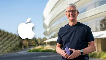 Tim Cook at Apple headquarters, Cupertino. California. Image: Apple