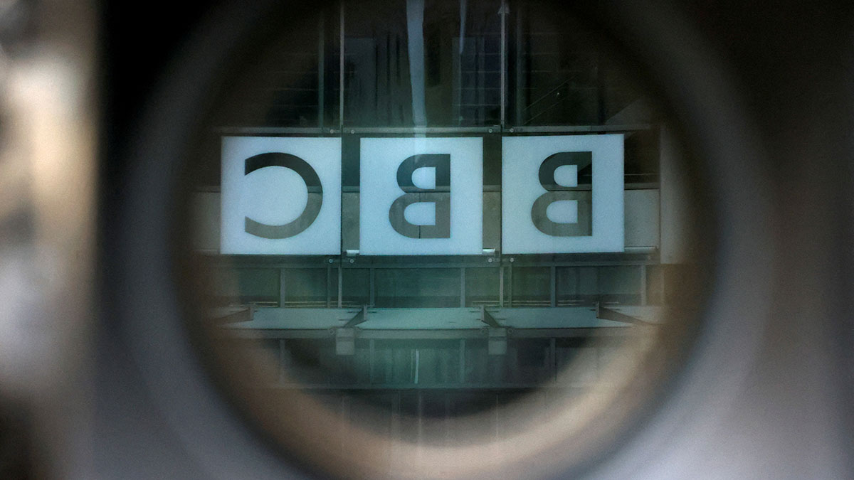 (File) A BBC logo is reflected in the viewfinder of a television camera outside the British Broadcasting Corporation (BBC) headquarters in London. Reuters (File) A BBC logo is reflected in the viewfinder of a television camera outside the British Broadcasting Corporation (BBC) headquarters in London. Reuters