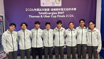 India have won both their ties in the group stage of the Uber Cup competition. Image: Badminton Association of India/X