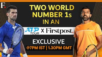 Novak Djokovic (L) and Rohan Bopanna (R) will appear in an exclusive conversation on Firstpost.