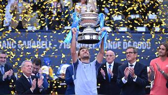 Casper Ruud won his first biggest career title, beating Stefanos Tsitsipas in Barcelona. AP