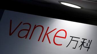 The company logo of China Vanke. Reuters File