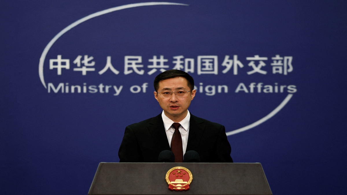 Chinese Foreign Ministry spokesperson Lin Jian speaks during a press conference in Beijing, China, on 20 March, 2024. Reuters File Chinese Foreign Ministry spokesperson Lin Jian speaks during a press conference in Beijing, China, on 20 March, 2024. Reuters File