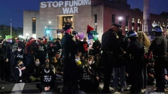 At New York University, 133 protesters were taken into custody after they allegedly threw bottles at the police, who were tasked to clear the encampments. They have since been released with a summons to appear in court on charges of disorderly conduct Image Courtesy Reuters
