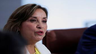 Peru's President Dina Boluarte. Reuters