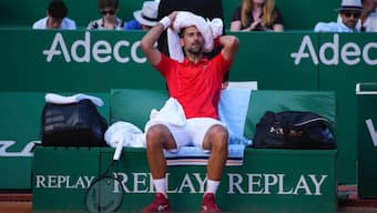 Novak Djokovic lost to Casper Ruud in the Monte Carlo Masters semi-finals. AP