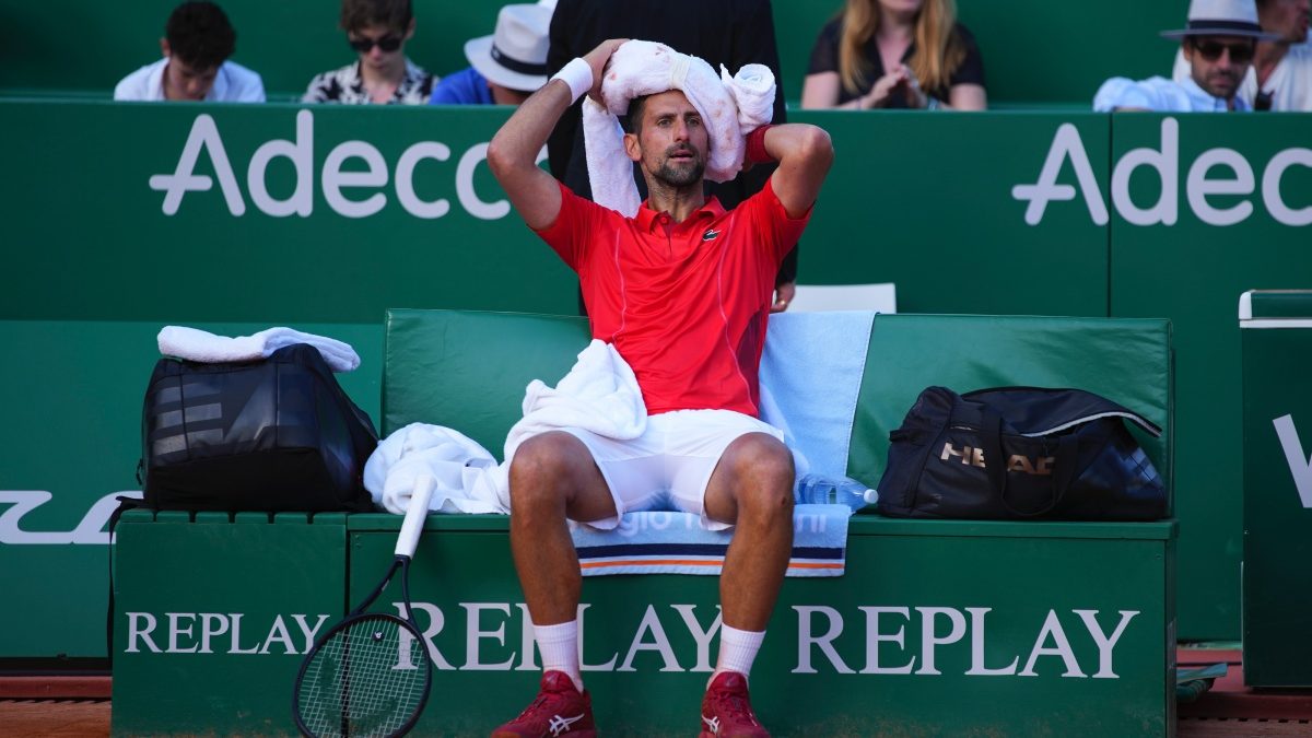 Novak Djokovic lost to Casper Ruud in the Monte Carlo Masters semi-finals. AP Novak Djokovic lost to Casper Ruud in the Monte Carlo Masters semi-finals. AP