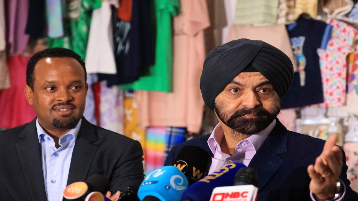 Ethiopia's Finance Minister Ahmed Shide looks on as World Bank President Ajay Banga addresses delegates during Banga's visit to the Bole Lemi Industrial Park during an official visit to Addis Ababa, Ethiopia. Reuters File Ethiopia's Finance Minister Ahmed Shide looks on as World Bank President Ajay Banga addresses delegates during Banga's visit to the Bole Lemi Industrial Park during an official visit to Addis Ababa, Ethiopia. Reuters File
