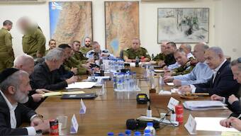 Israel's war cabinet holds meeting after Iranian strike. Source: X