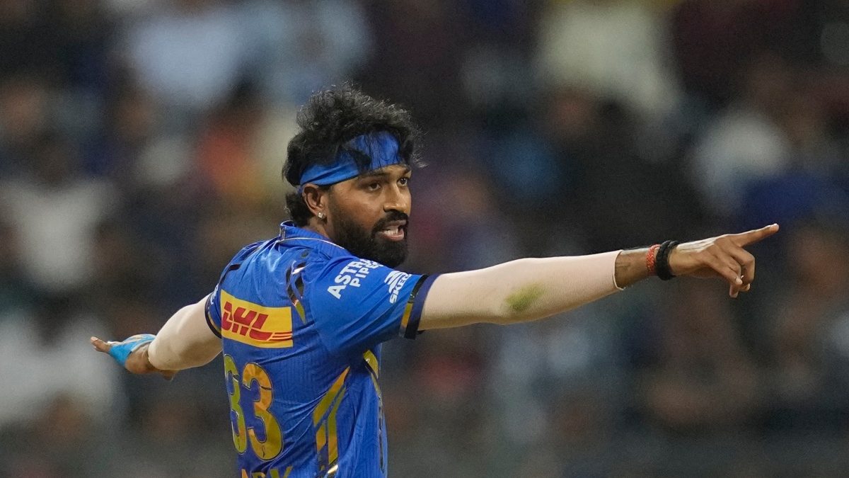 Mumbai Indians captain Hardik Pandya sets the field during a match against Rajasthan Royals in the IPL. AP Mumbai Indians captain Hardik Pandya sets the field during a match against Rajasthan Royals in the IPL. AP