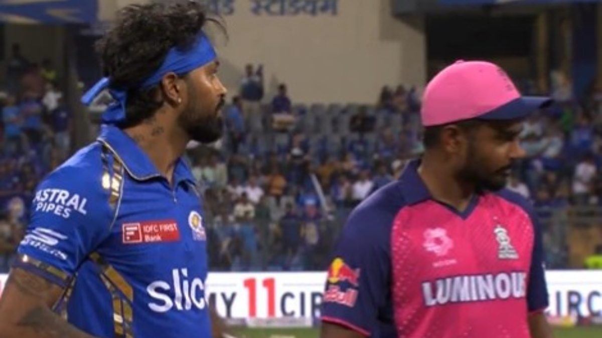 Hardik Pandya was booed by the crowd at Wankhede Stadium during the toss ahead of their IPL game against RR. Image: X screengrab Hardik Pandya was booed by the crowd at Wankhede Stadium during the toss ahead of their IPL game against RR. Image: X screengrab