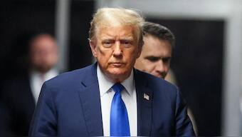 Donald Trump is the first president, sitting or former, to face criminal trial in the US history.  Image Courtesy: AFP