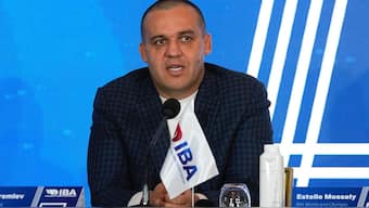 The president of the International Boxing Association Umar Kremlev in a file photo. AP