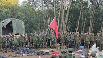 Myawaddy, a vital border town in Myanmar, has been taken over by rebel fighters, dealing a serious blow to the military regime Image Courtesy AP