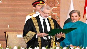 Chief Justice of Pakistan Qazi Faez Isa, as it may be remembered, generally favours the ‘establishment’. REUTERS