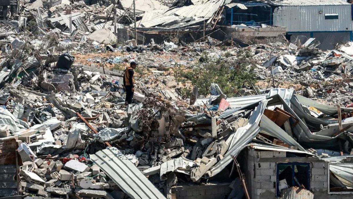Vast areas of Gaza have been turned into a rubble-strewn wasteland, its people trapped in a dire humanitarian crisis amid an Israeli military onslaught Image Courtesy AFP Vast areas of Gaza have been turned into a rubble-strewn wasteland, its people trapped in a dire humanitarian crisis amid an Israeli military onslaught Image Courtesy AFP