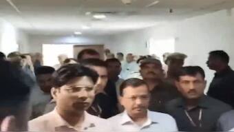 Delhi Chief Minister Arvind Kejriwal arrives at Rouse Avenue court after his Enforcement Directorate custodial remand ended on Monday. ANI