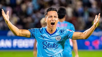 Lallianzuala Chhangte was once again on the scoresheet as Mumbai City defeated  FC Goa to reach ISL final. Image: ISL media