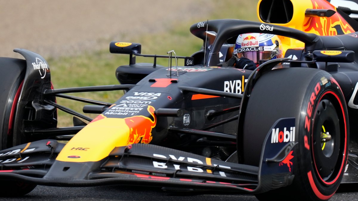 Defending Formula 1 champion Max Verstappen of Red Bull Racing steers his car during Saturday's qualifying at the Japanese Grand Prix in Suzuka, Japan. AP Defending Formula 1 champion Max Verstappen of Red Bull Racing steers his car during Saturday's qualifying at the Japanese Grand Prix in Suzuka, Japan. AP