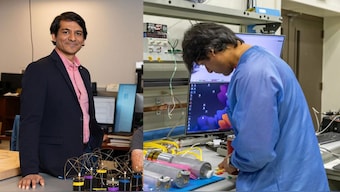 Aroh Barjatya, working at Space and Atmospheric Instrumentation Lab. Image Credit: Aroh Barjatya