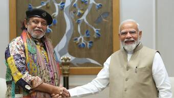 Mithun Chakraborty greets PM Narendra Modi upon being awarded the Padma Bhushan, son Mahaakshay calls him 'the greatest man'