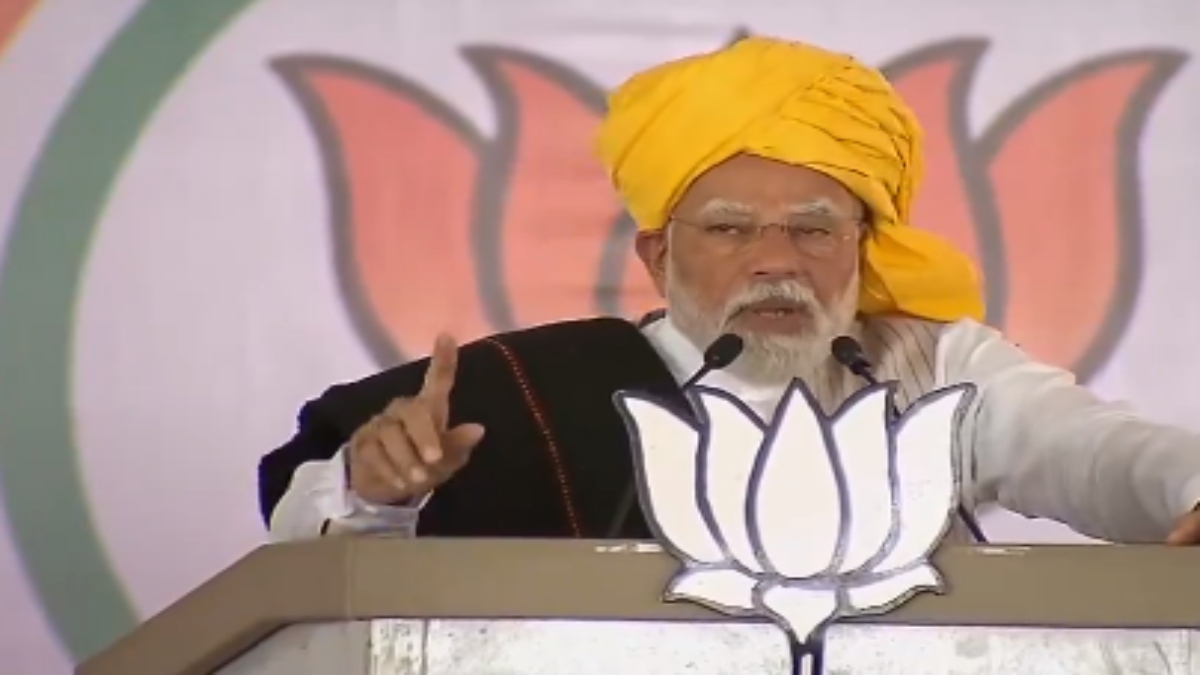 Prime Minister Narendra Modi on Tuesday spoke took aim at the INDIA bloc at a rally in Gujarat by speaking about 'vote jihad.' Prime Minister Narendra Modi on Tuesday spoke took aim at the INDIA bloc at a rally in Gujarat by speaking about 'vote jihad.'