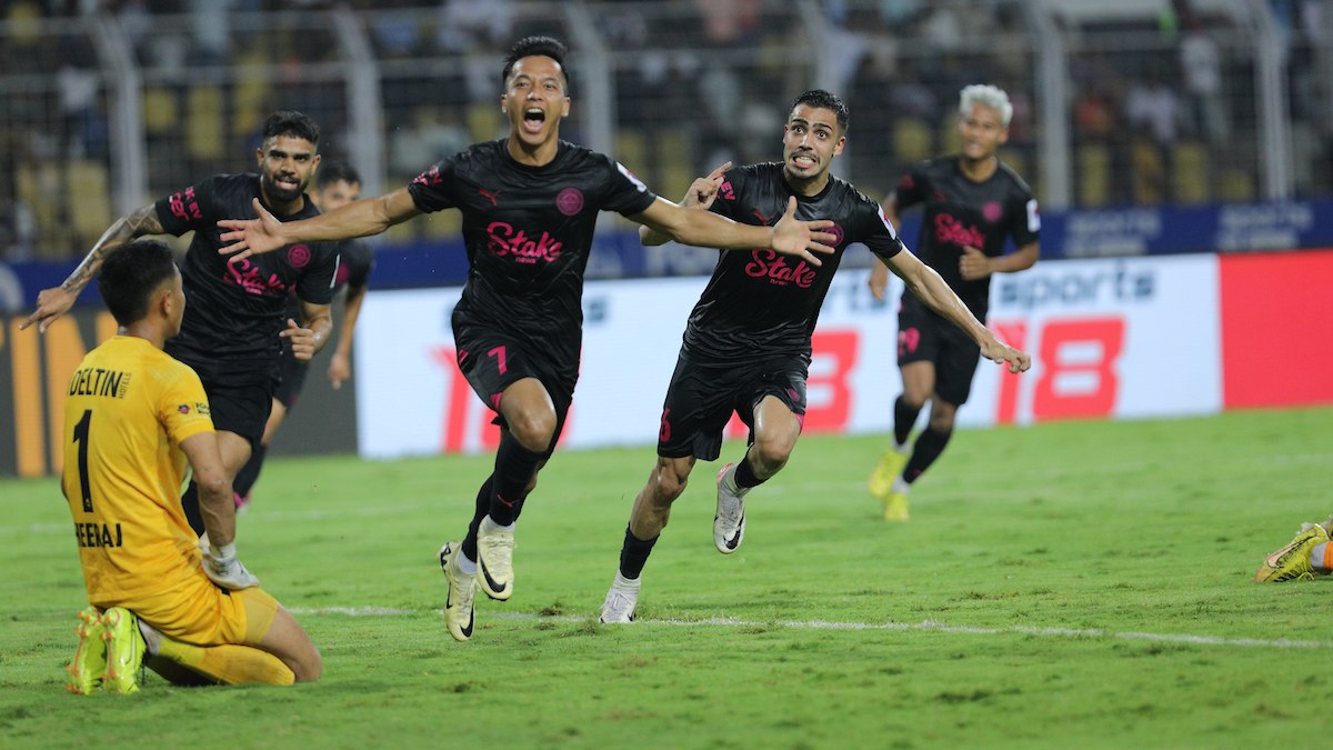 Mumbai City FC's Lallianzuala Chhangte netted twice in a space of six minutes to help his team pull off a miraculous victory over FC Goa in the first leg of the ISL 2023-24 semi-finals. ISL Media Mumbai City FC's Lallianzuala Chhangte netted twice in a space of six minutes to help his team pull off a miraculous victory over FC Goa in the first leg of the ISL 2023-24 semi-finals. ISL Media