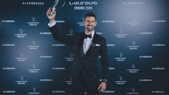 Novak Djokovic went level with Roger Federer for most Laureus World Sportsman of the Year awards. Image: Laureus