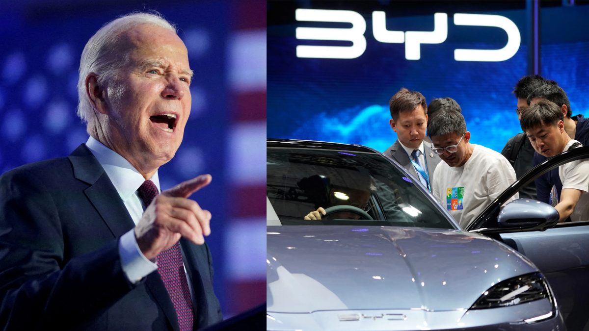 In Feb this year, the Biden White House started investigating Chinese cars and the tech they use. Image Credit AFP In Feb this year, the Biden White House started investigating Chinese cars and the tech they use. Image Credit AFP