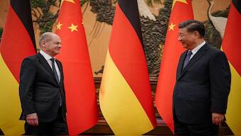 German Chancellor Olaf Scholz meets Chinese President Xi Jinping in Beijing, China. Reuters File
