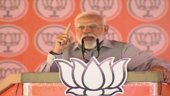 Prime Minister Narendra Modi addresses a rally in Uttarakhand's Rishikesh on Thursday. ANI