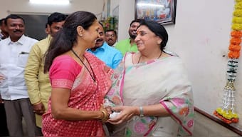 Supriya Sule and Sunetra Pawar will be facing each other from the Baramati Lok Sabha seat. PTI File Photo