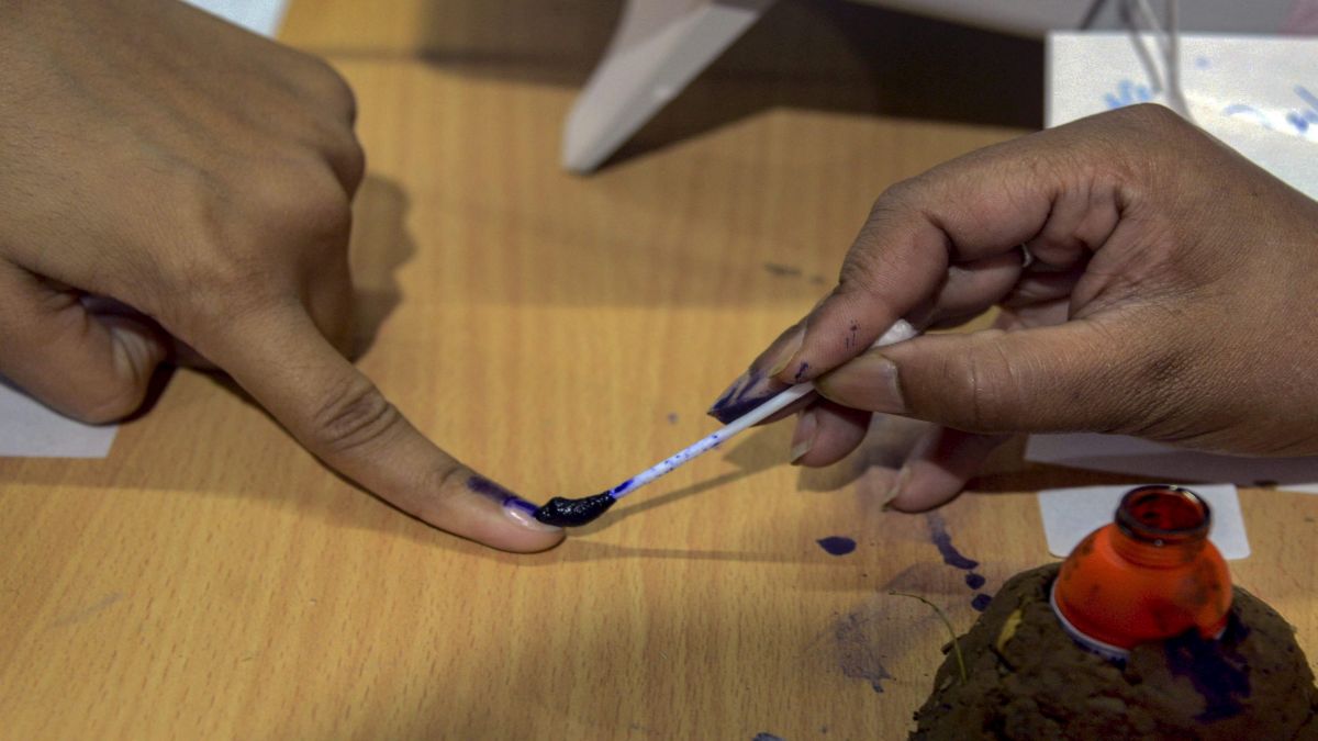 Election Ink Pan In Graphics | The history of purple ink used in elections – Firstpost