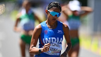 File image of Indian race walker Priyanka Goswami. AFP