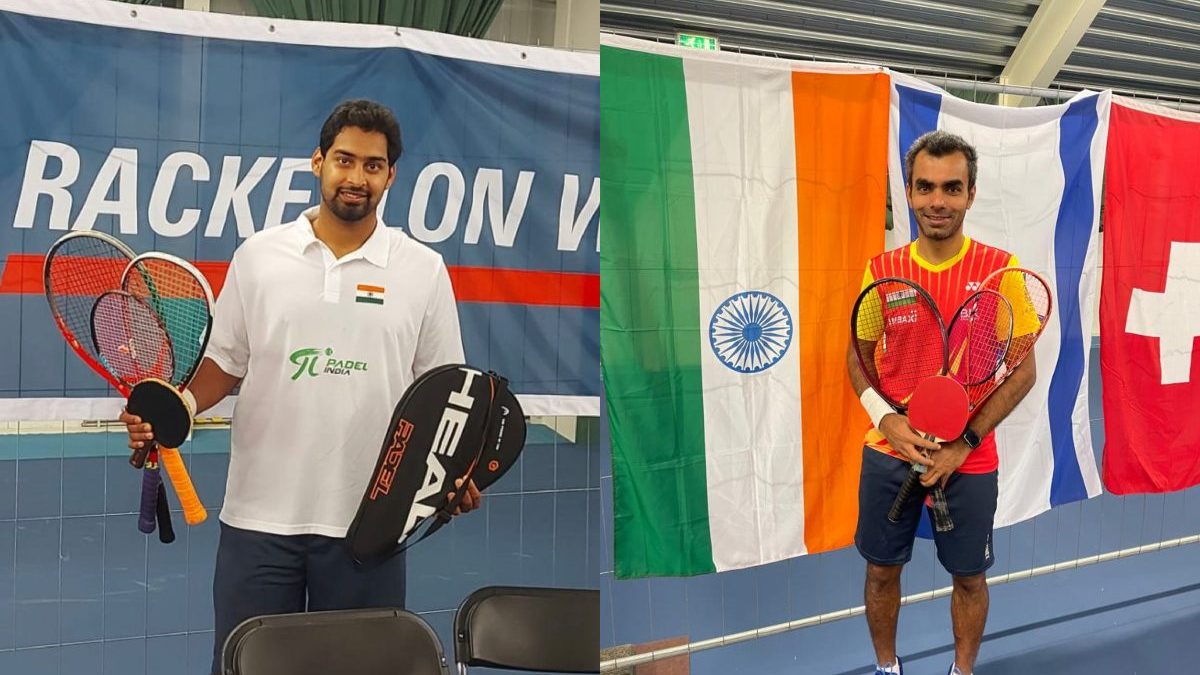 A racketlon match consists of one game of four raquet sports. A racketlon match consists of one game of four raquet sports.