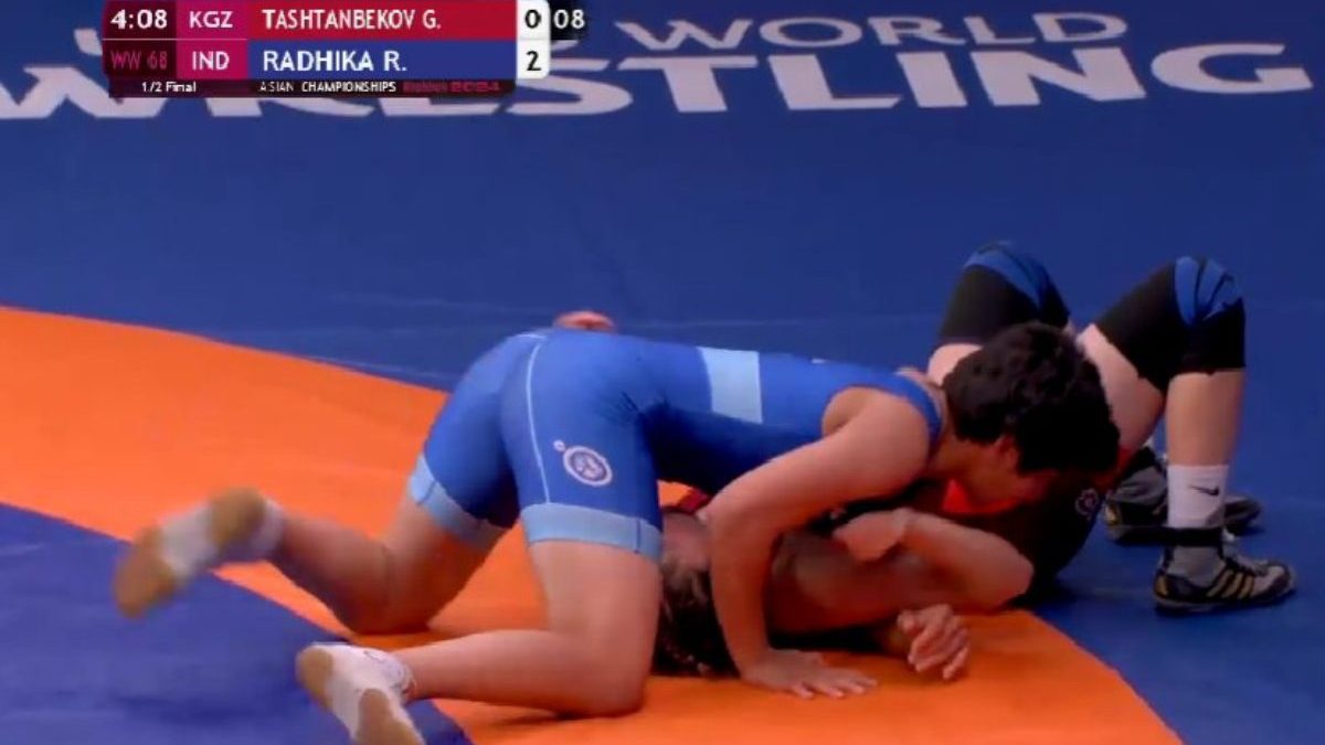 Asian Wrestling Championships: India's Radhika assured of medal after reaching 68kg final Asian Wrestling Championships: India's Radhika assured of medal after reaching 68kg final