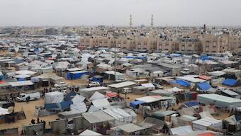 Israel has said it would be willing to talk about allowing Palestinians to return to their homes in the northern half of the Gaza strip. AP