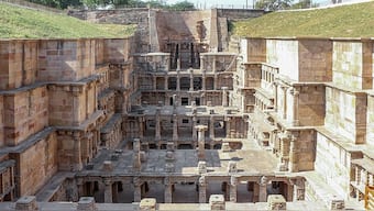 One of India’s finest step-wells, Rani-Ki-Vav at Patan. Image: Wikimedia Commons