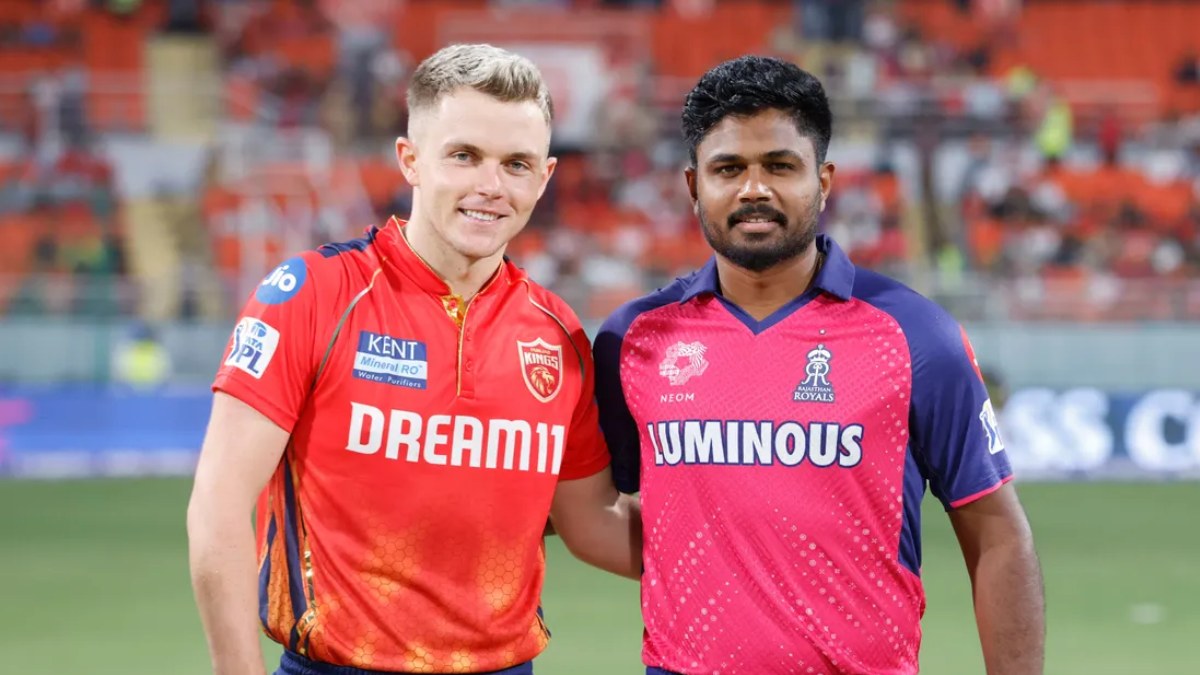 PBKS vs RR, IPL 2024 Match 27 LIVE: Punjab Kings' stand-in captain Sam Curran with his Rajasthan Royals counterpart Sanju Samson at the toss ahead of their match in Mullanpur. Image credit: BCCI PBKS vs RR, IPL 2024 Match 27 LIVE: Punjab Kings' stand-in captain Sam Curran with his Rajasthan Royals counterpart Sanju Samson at the toss ahead of their match in Mullanpur. Image credit: BCCI