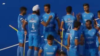 India suffered a setback in their 1-5 defeat to Australia in the first hockey test match in Perth. Image: JioCinema screengrab 