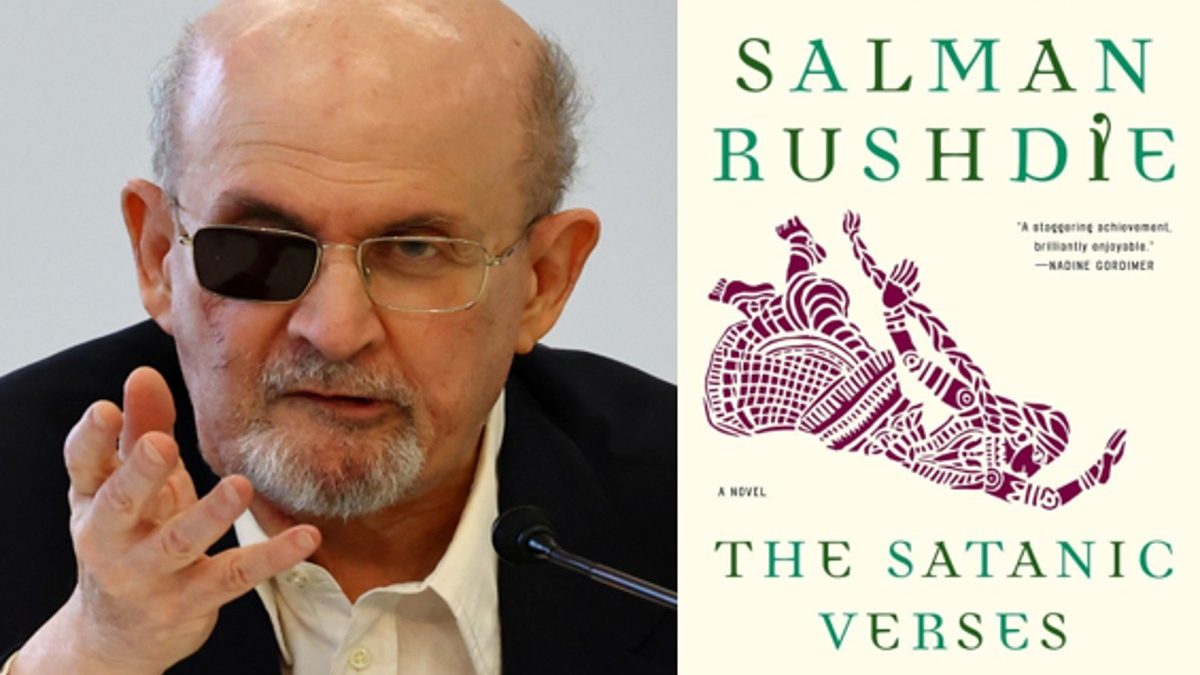 Salman Rushdie, the author of ‘The Satanic Verses’, is undoubtedly the most prominent target of Islamic fundamentalism, for the Anglosphere or, more broadly the West Salman Rushdie, the author of ‘The Satanic Verses’, is undoubtedly the most prominent target of Islamic fundamentalism, for the Anglosphere or, more broadly the West