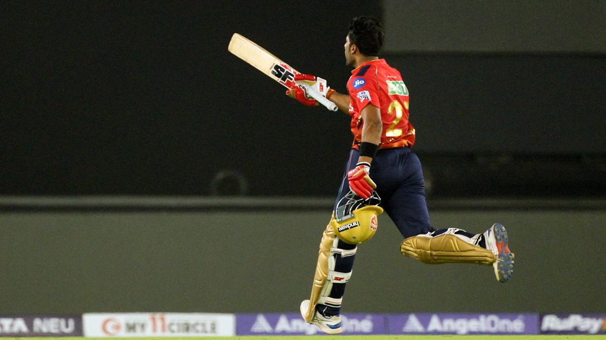 Punjab Kings all-rounder Shashank Singh celebrates after guiding his team to a three-wicket victory over Gujarat Titans in their IPL 2024 meeting in Ahmedabad. AP Punjab Kings all-rounder Shashank Singh celebrates after guiding his team to a three-wicket victory over Gujarat Titans in their IPL 2024 meeting in Ahmedabad. AP