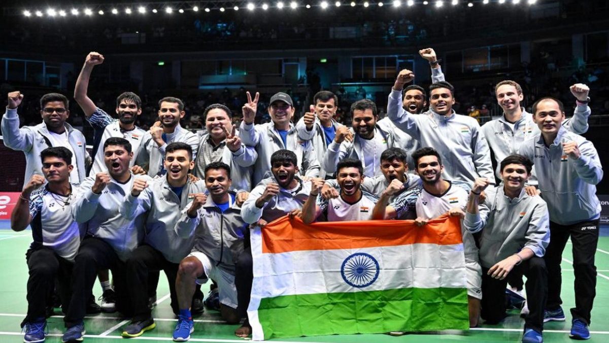 Thomas & Uber Cup Finals: India won the Thomas Cup in 2022. AFP Thomas & Uber Cup Finals: India won the Thomas Cup in 2022. AFP