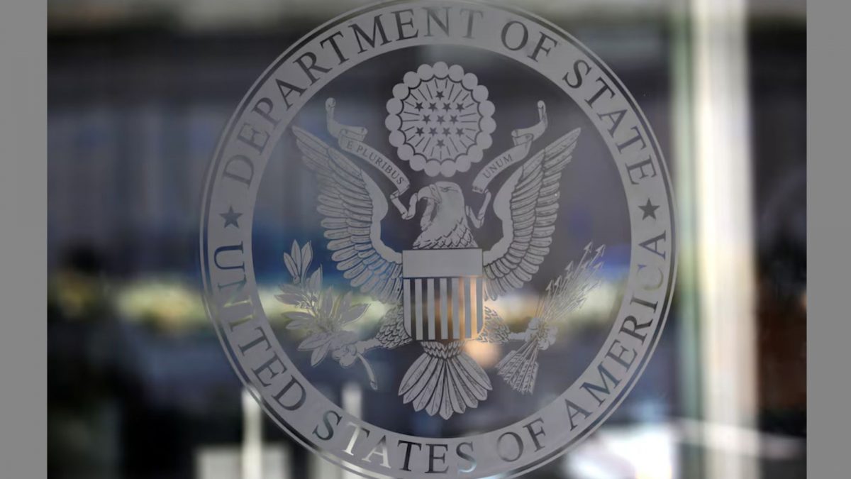 The seal of the United States Department of State is seen in Washington, U.S., January 26, 2017. REUTERS The seal of the United States Department of State is seen in Washington, U.S., January 26, 2017. REUTERS